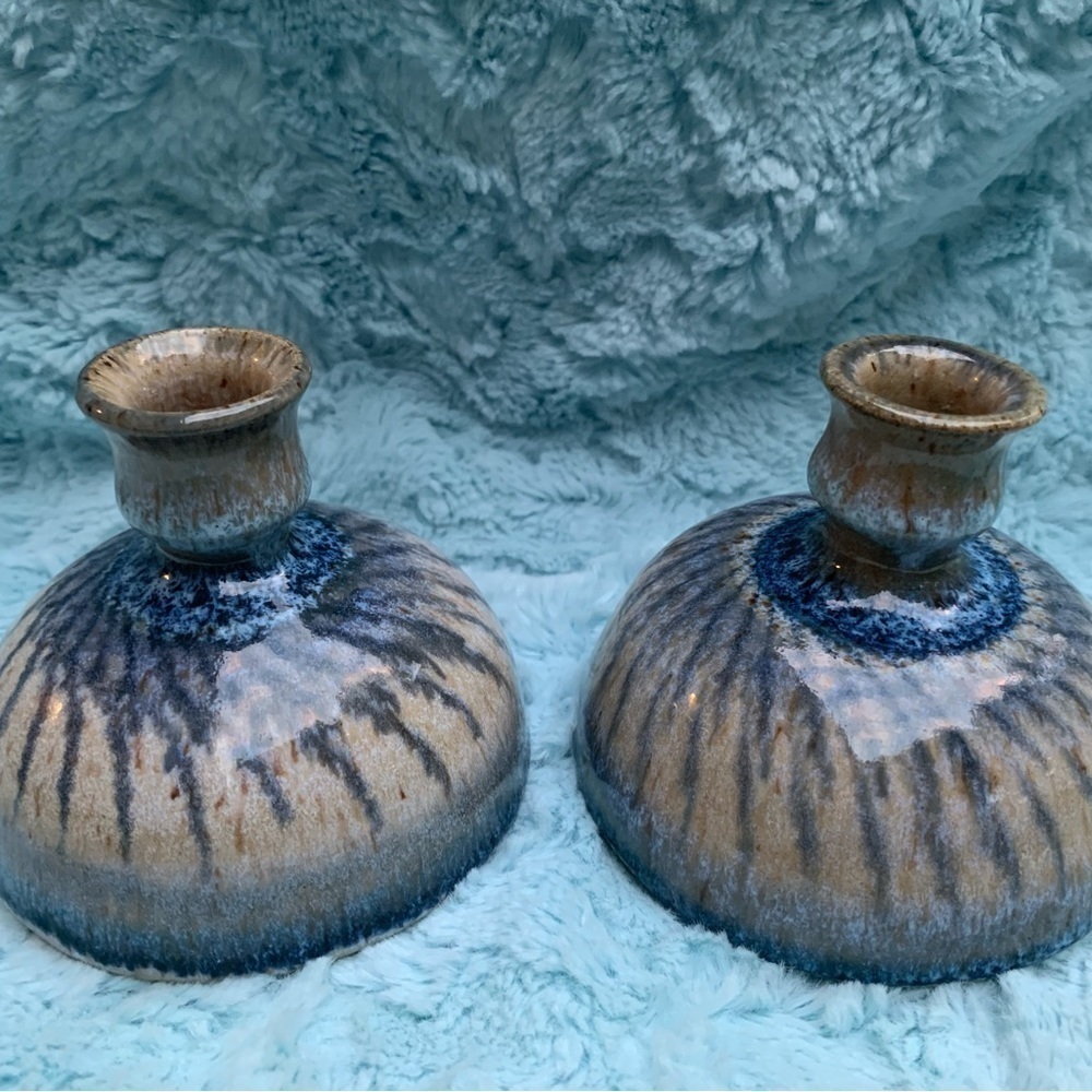Wizard of Clay Set of 2 Candlestick Holders - Picture 1 of 4